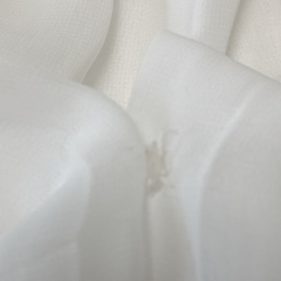 NWT Eva Mendes white bodysuit, sheer sleeves, see measurements in photos. - Picture 8 of 8